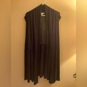 Coldwater Creek lace detailed vest